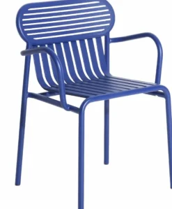 Chaise de jardin avec accoudoirs bleue Week end - Petite friture