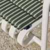 Chaise de jardin avec accoudoirs en acier blanc crème 54x65x80cm Palissade - HAY
