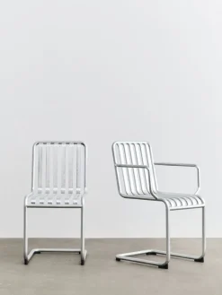 Chaise de jardin avec accoudoirs en acier galvanisé Palissade - HAY