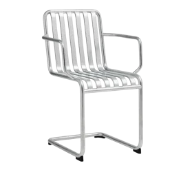 Chaise de jardin avec accoudoirs en acier galvanisé Palissade - HAY