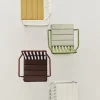 Chaise de jardin avec accoudoirs en acier vert olive 54x65x80cm Palissade - HAY