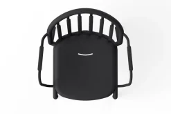 Chaise de jardin avec accoudoirs en aluminium anthracite 60x59x80cm Fred's - Fatboy