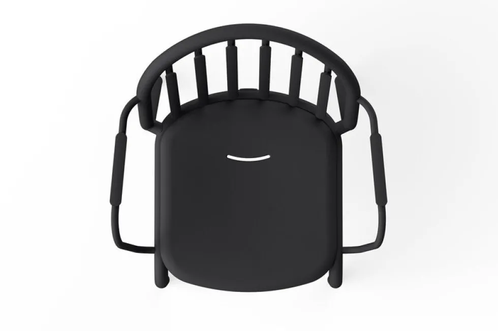 Chaise de jardin avec accoudoirs en aluminium anthracite 60x59x80cm Fred's - Fatboy