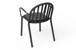 Chaise de jardin avec accoudoirs en aluminium anthracite 60x59x80cm Fred's - Fatboy
