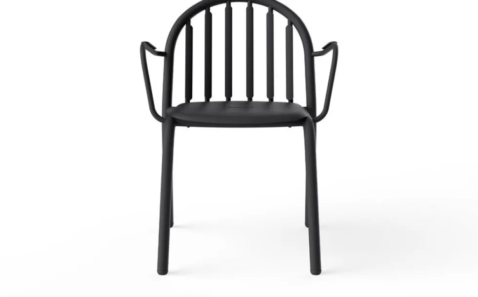 Chaise de jardin avec accoudoirs en aluminium anthracite 60x59x80cm Fred's - Fatboy