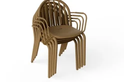 Chaise de jardin avec accoudoirs en aluminium mocha 60x59x80cm Fred's - Fatboy