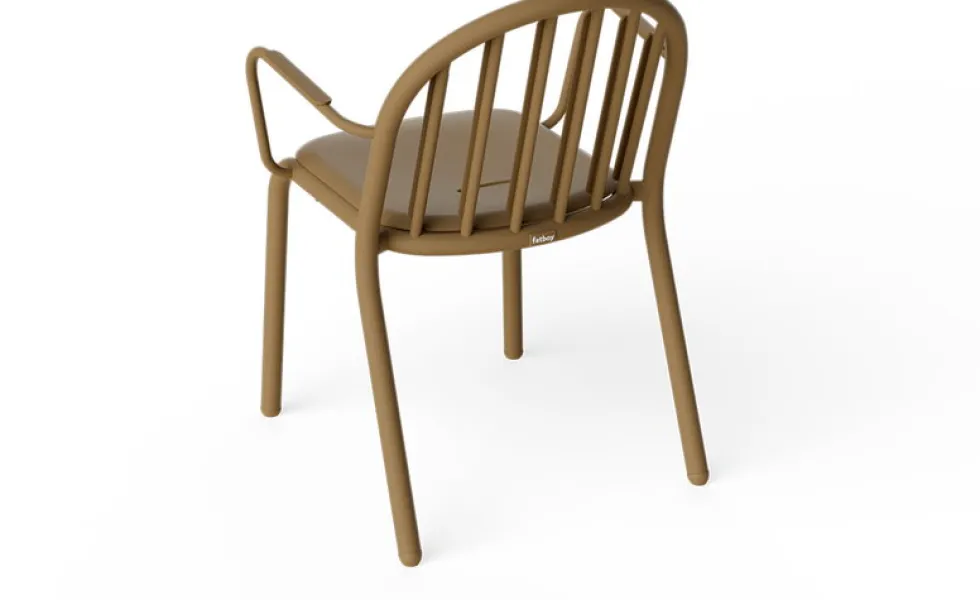 Chaise de jardin avec accoudoirs en aluminium mocha 60x59x80cm Fred's - Fatboy