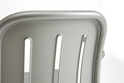 Chaise de jardin avec accoudoirs en métal gris argenté Deville - HAY