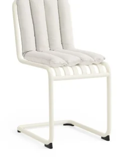 Chaise de jardin en acier blanc cassé Palissade - HAY