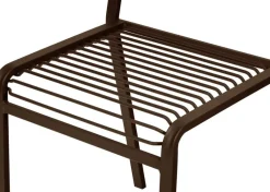 Chaise de jardin en acier brun cacao Oto - noo.ma