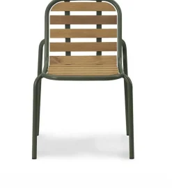 Chaise de jardin en acier et bois vert foncé Vig Robinia - Normann Copenhagen