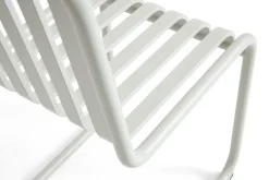 Chaise de jardin en acier gris clair Palissade - HAY