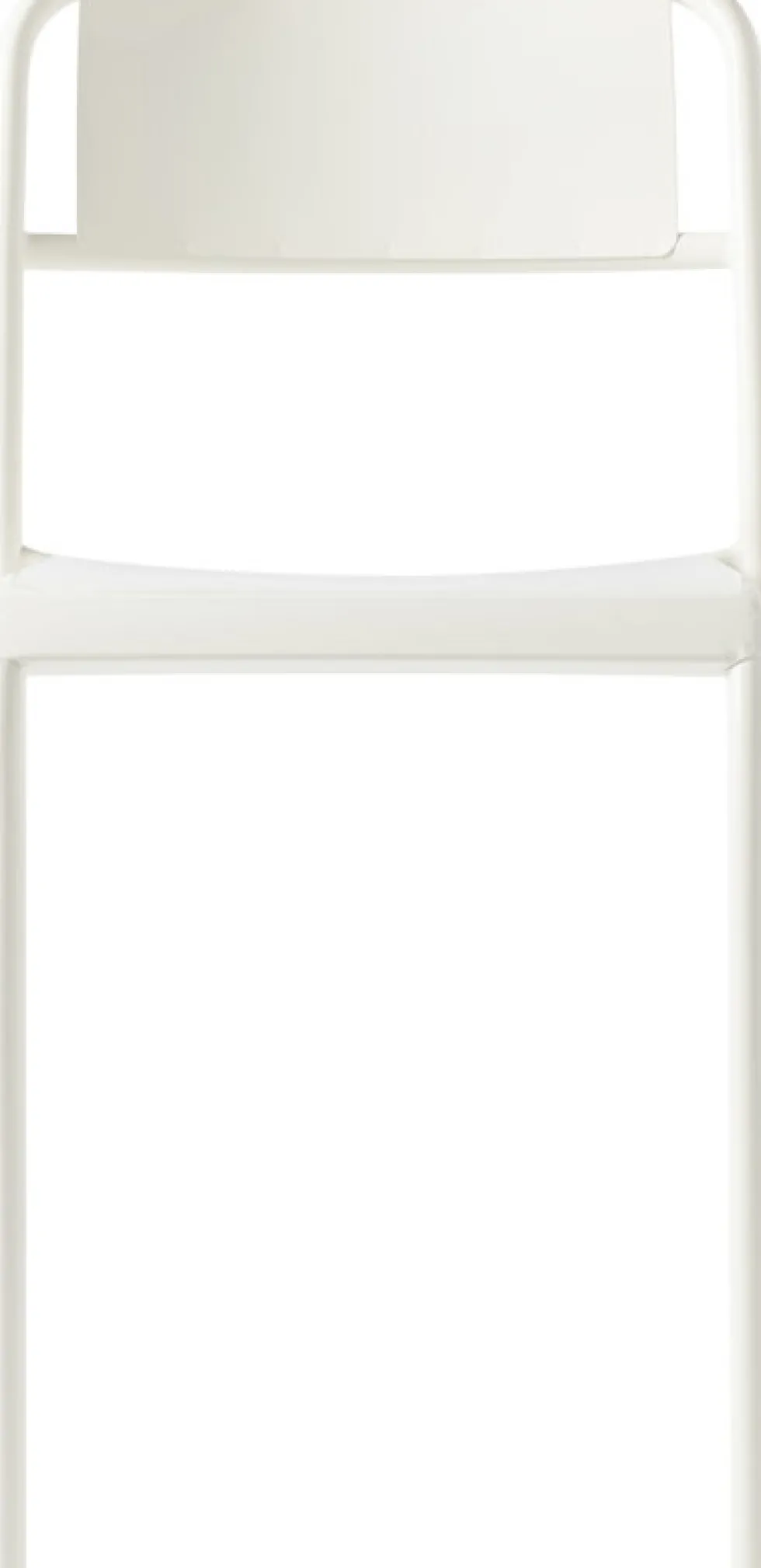 Chaise de jardin en acier inoxydable blanc pur Patio - Tolix