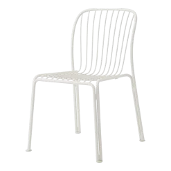 Chaise de jardin en acier ivoire Thorvald SC94 - &tradition