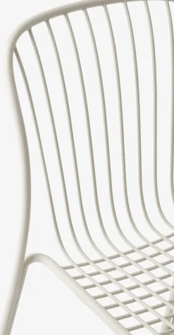 Chaise de jardin en acier ivoire Thorvald SC94 - &tradition