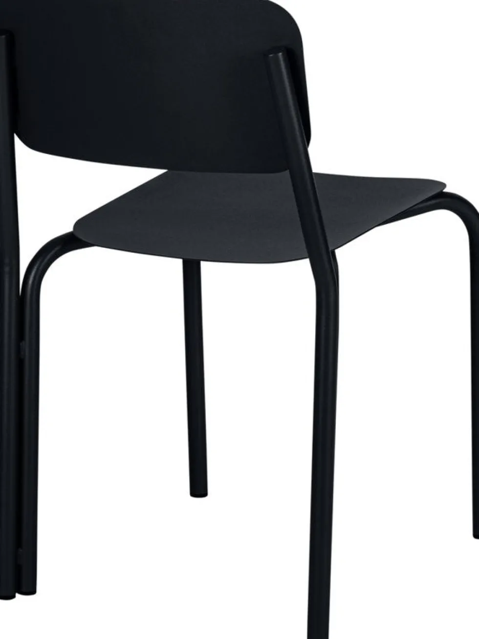 Chaise de jardin en acier noir volcanique 72,8cm Kei - noo.ma