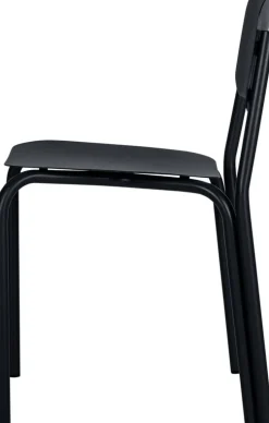 Chaise de jardin en acier noir volcanique 72,8cm Kei - noo.ma