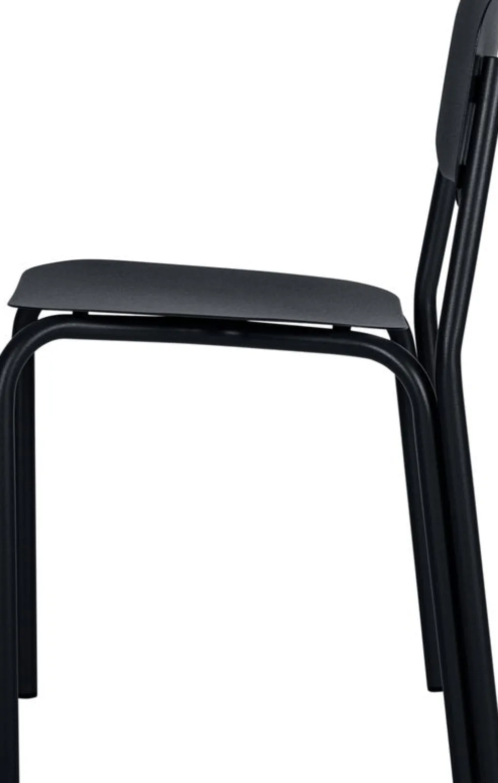 Chaise de jardin en acier noir volcanique 72,8cm Kei - noo.ma