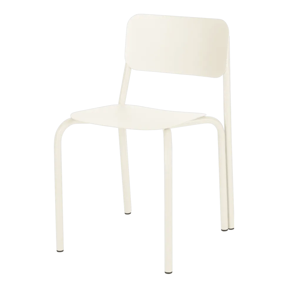 Chaise de jardin en acier piazza beige 72,8cm Kei - noo.ma