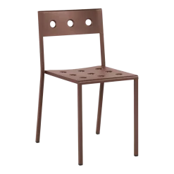 Chaise de jardin en acier rouge Balcony - HAY