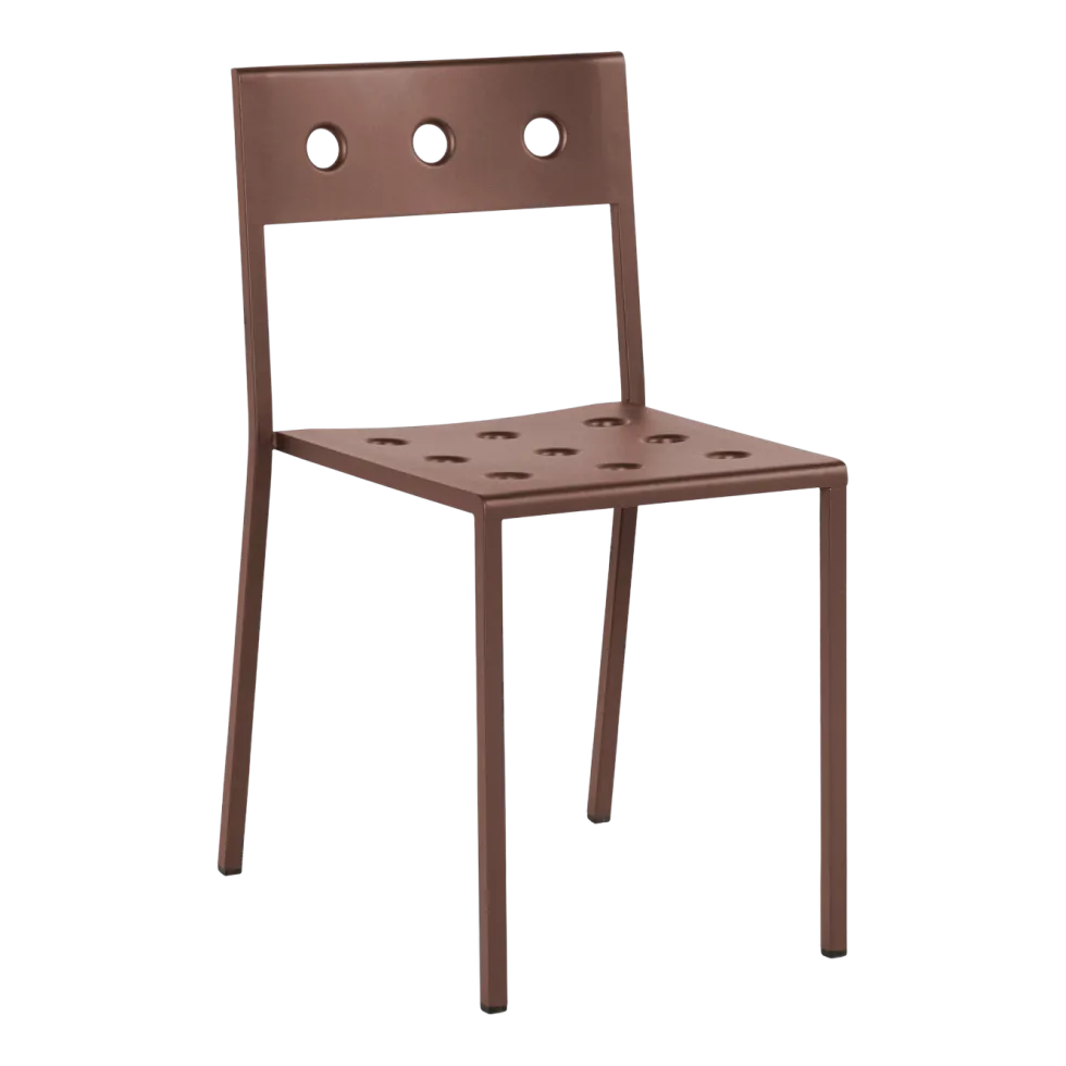 Chaise de jardin en acier rouge Balcony - HAY