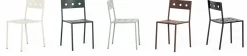 Chaise de jardin en acier rouge Balcony - HAY