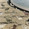 Chaise de jardin en acier rouge Palissade - HAY