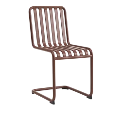 Chaise de jardin en acier rouge Palissade - HAY