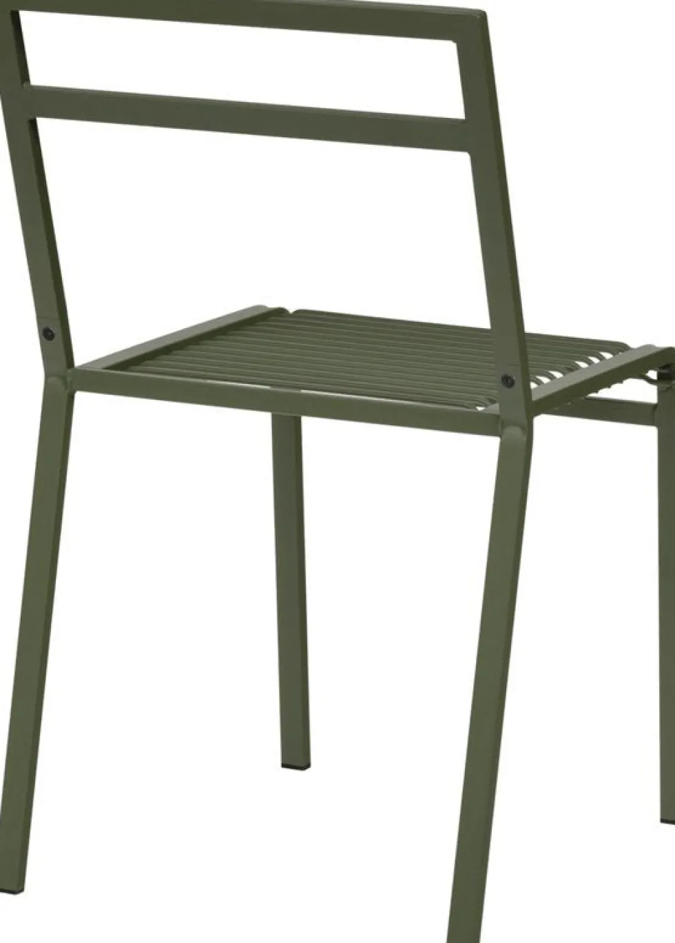 Chaise de jardin en acier vert forêt Oto - noo.ma
