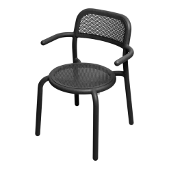 Chaise de jardin en aluminium anthracite 55 x 51 x 80 cm Toní - Fatboy
