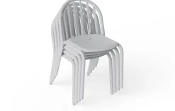 Chaise de jardin en aluminium gris clair 52x56x80cm Fred's - Fatboy