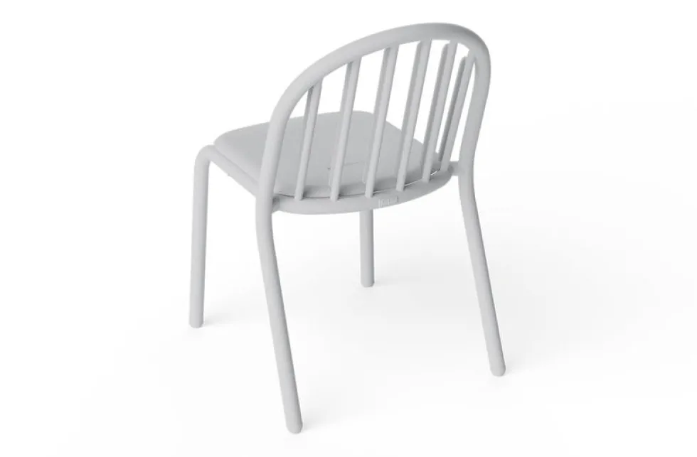 Chaise de jardin en aluminium gris clair 52x56x80cm Fred's - Fatboy