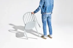 Chaise de jardin en aluminium gris clair 52x56x80cm Fred's - Fatboy