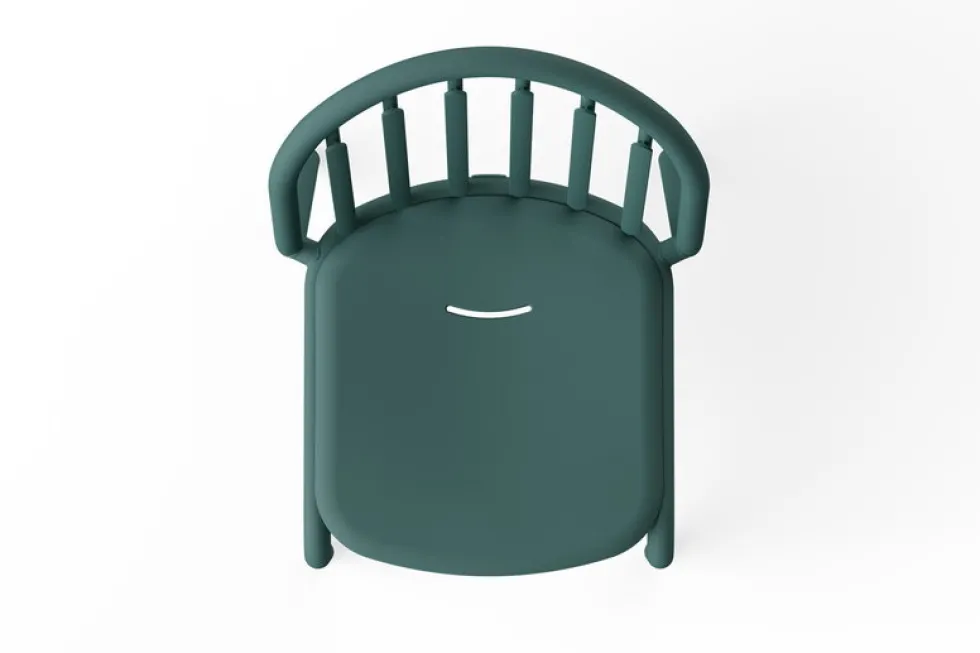 Chaise de jardin en aluminium sauge foncé 52x56x80cm Fred's - Fatboy