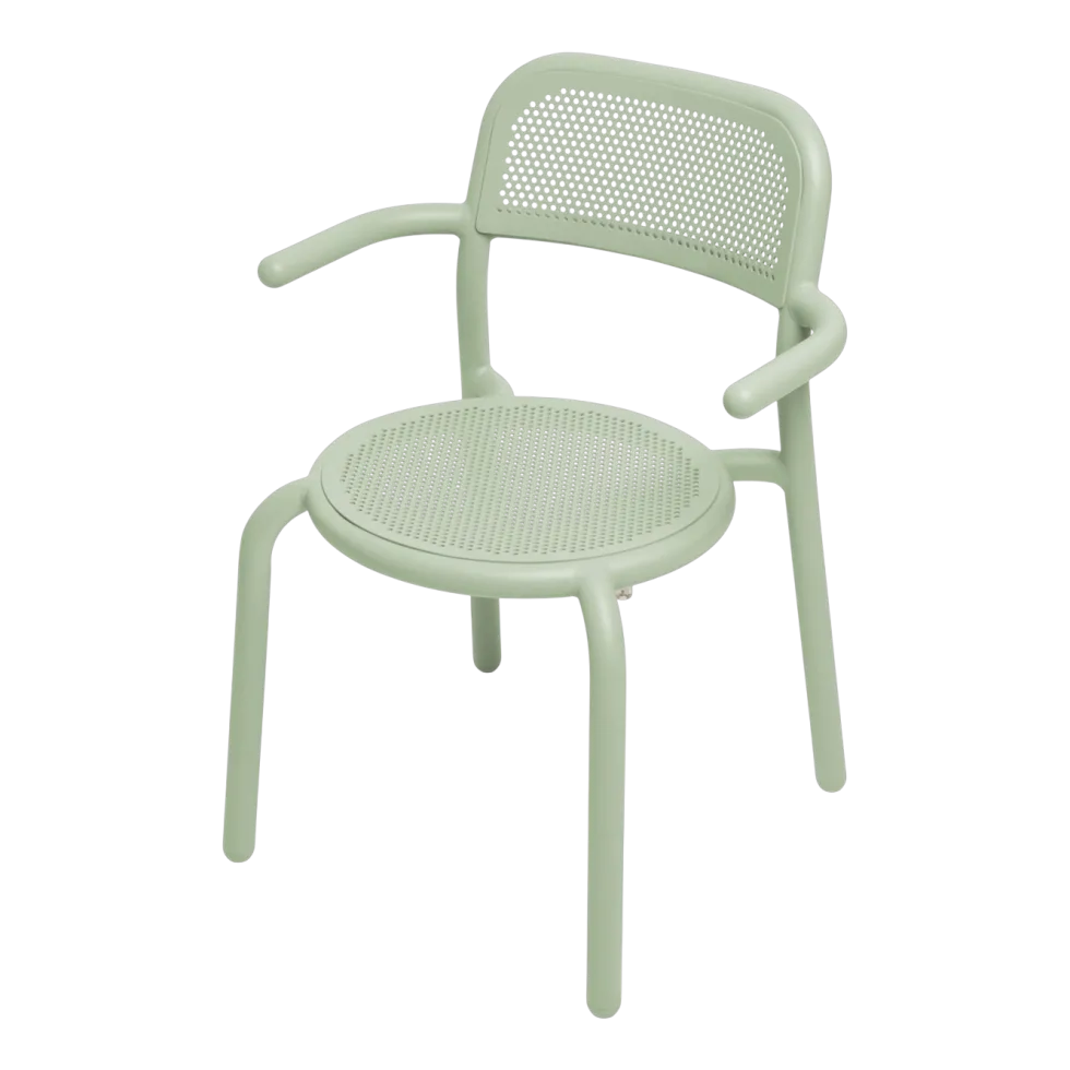 Chaise de jardin en aluminium vert mist 55 x 51 x 80 cm Toní - Fatboy