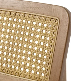 Chaise de jardin en bois de teck et cannage C-Chair - Gubi