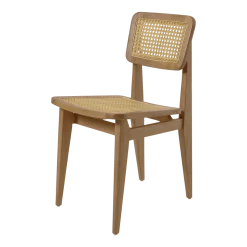 Chaise de jardin en bois de teck et cannage C-Chair - Gubi