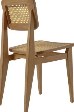 Chaise de jardin en bois de teck et cannage C-Chair - Gubi