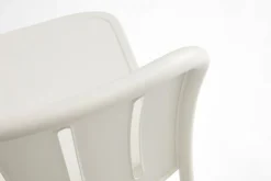 Chaise de jardin en métal blanc crème Deville - HAY