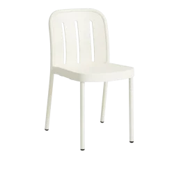 Chaise de jardin en métal blanc crème Deville - HAY