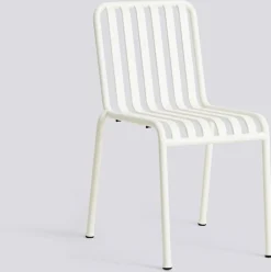 Chaise de jardin en métal crème Palissade - HAY