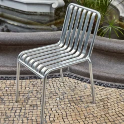 Chaise de jardin en métal gris galvanisé Palissade - HAY