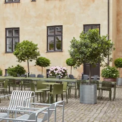 Chaise de jardin en métal gris Palissade - HAY
