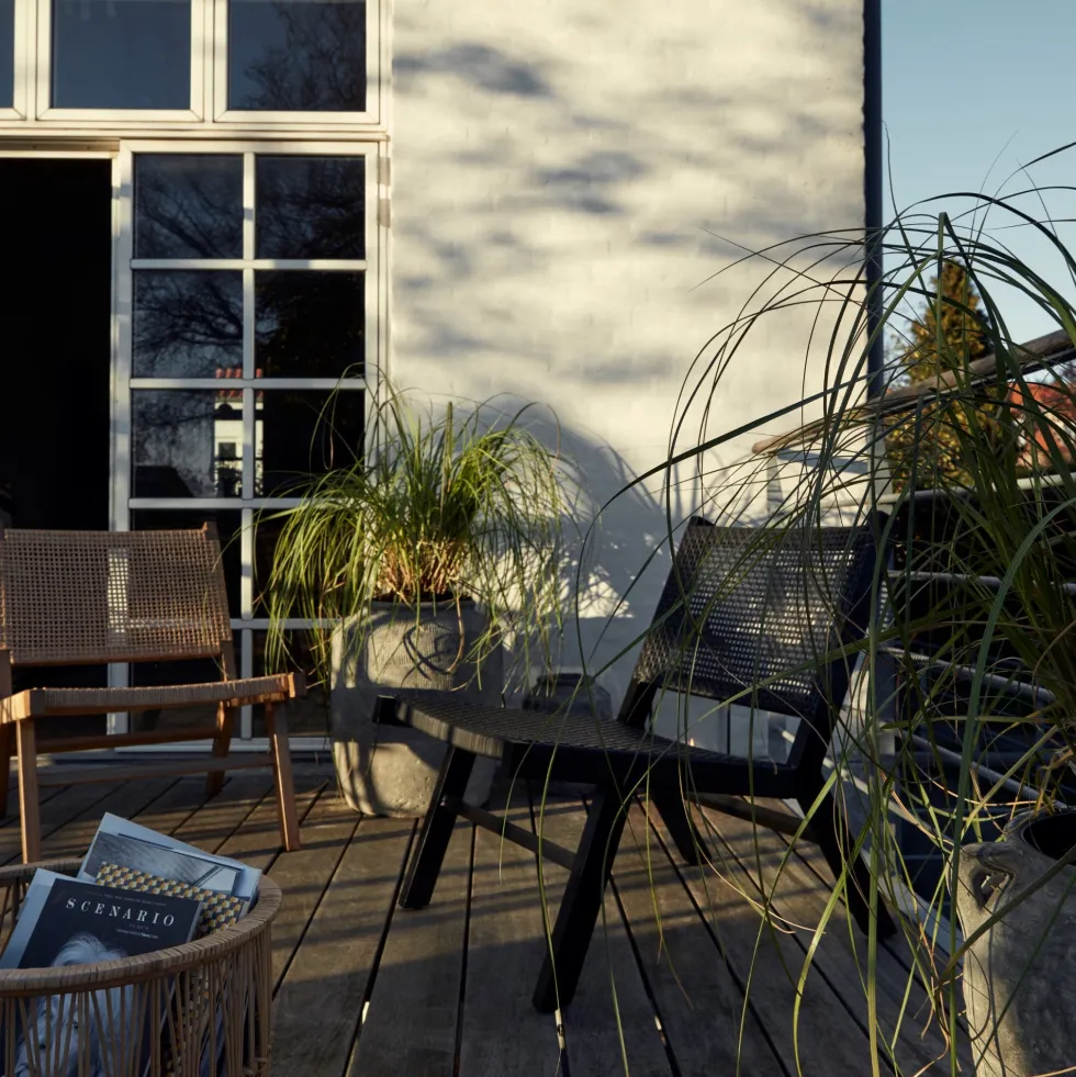 Chaise de jardin en osier naturel Vasai - Nordal