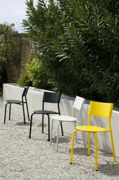 Chaise de jardin en plastique recyclé vert sapin Midi - TIPTOE