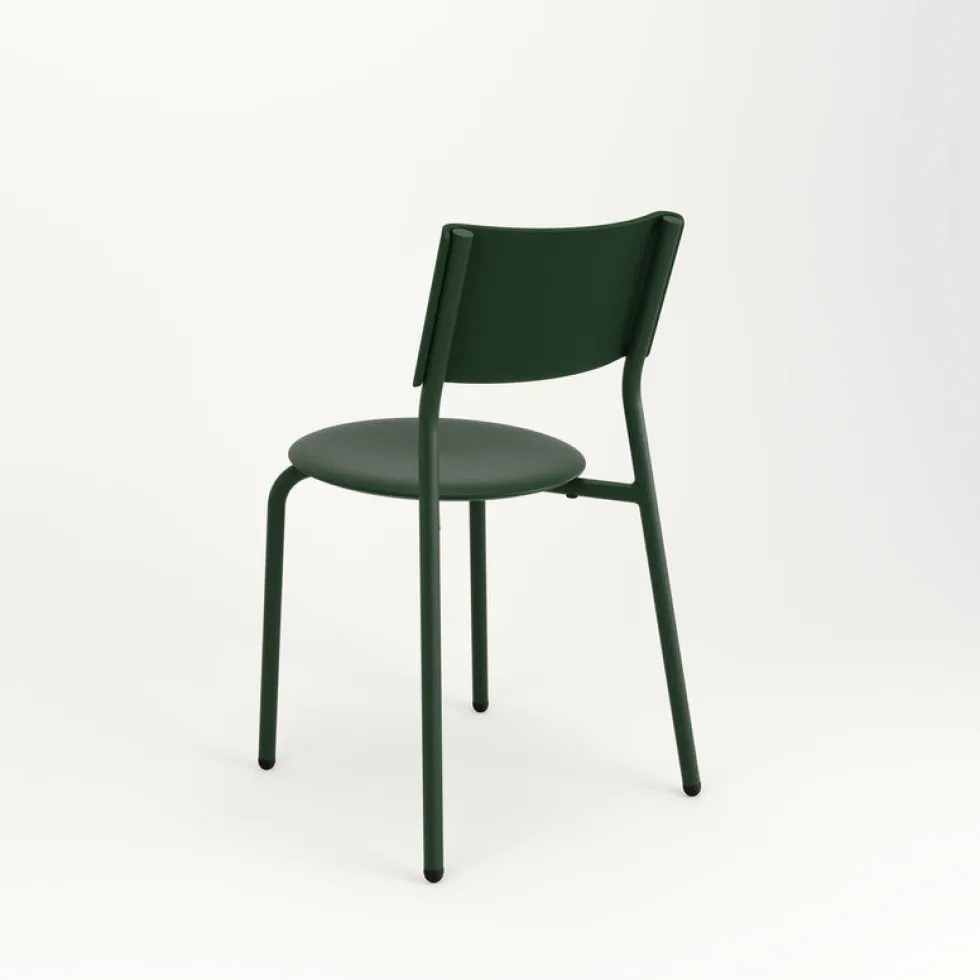 Chaise de jardin en plastique recyclé vert sapin Midi - TIPTOE