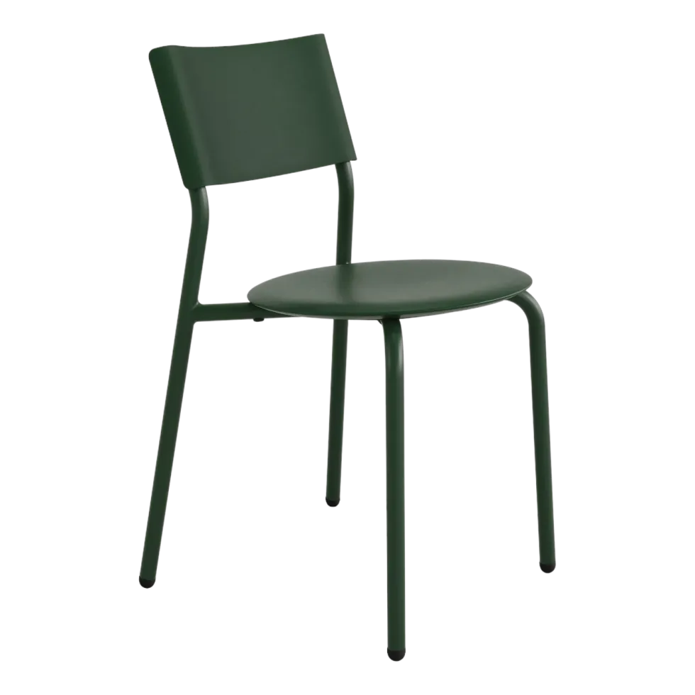 Chaise de jardin en plastique recyclé vert sapin Midi - TIPTOE