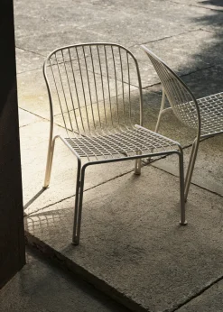Chaise de jardin large en acier vert bronze Thorvald SC100 - &tradition