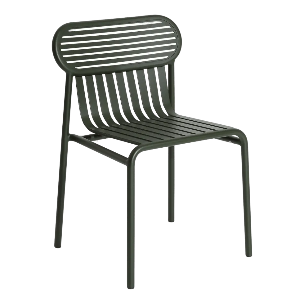 Chaise de jardin vert bouteille finition mate Week end - Petite friture