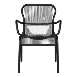 Chaise de repas extérieur noir Loop - Vincent Sheppard